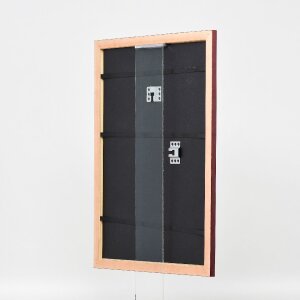 Effect Holz-Bilderrahmen Profil 43 rot 45x60 cm Museumsglas 0439-4560-07