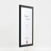 Effect Holzbilderrahmen Profil 43 schwarz hochglanz 50x50 cm Museumsglas