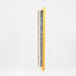 Effect Holz-Bilderrahmen Profil 43 honig 50x65 cm Museumsglas