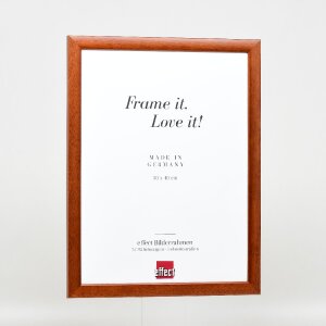 Effect Holz-Bilderrahmen Profil 43 braun 50x65 cm Museumsglas