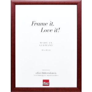 Effect Holz-Bilderrahmen Profil 43 rot 50x70 cm Museumsglas