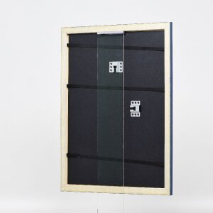 Effect Holz-Bilderrahmen Profil 43 royalblau 50x70 cm Museumsglas