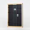 Effect Holz-Bilderrahmen Profil 43 schwarz 60x80 cm Museumsglas