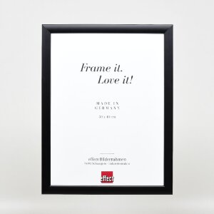 effect Holz-Bilderrahmen Profil 43 schwarz 59,4x84,1 cm Museumsglas