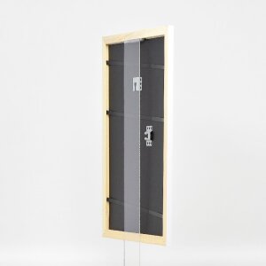 Effect Holzbilderrahmen Profil 43 weiß hochglanz 59,4x84,1 cm Museumsglas