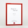 Effect Holzbilderrahmen Profil 43 rot hochglanz 59,4x84,1 cm Museumsglas