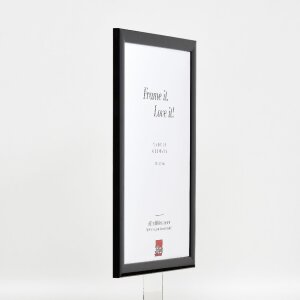 Effect Holz-Bilderrahmen Profil 43 schwarz hochglanz 60x90 cm Museumsglas