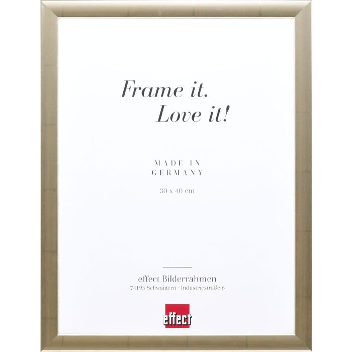 Effect Holz Bilderrahmen Profil 43 silber 62x93 cm Museumsglas