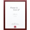 Effect Holz-Bilderrahmen Profil 43 rot 62x93 cm Museumsglas