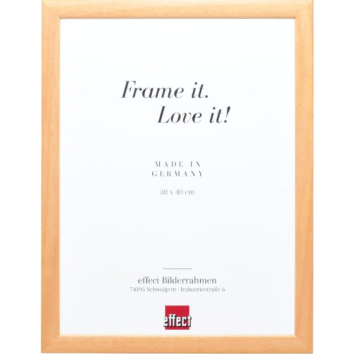 Effect Holz-Bilderrahmen Profil 43 natur 70x70 cm Museumsglas, 0439-7070-41