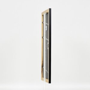 effect Holz-Bilderrahmen Profil 43 schwarz 30,5x91,5 cm Museumsglas