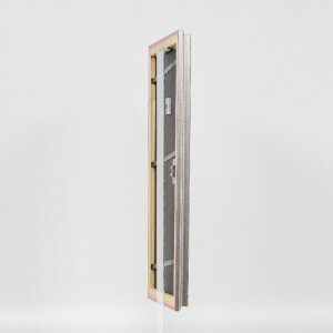 Effect Holzrahmen Profil 44 silber 10x15 cm Museumsglas