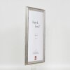 Effect Holzrahmen Profil 44 silber 13x13 cm Museumsglas