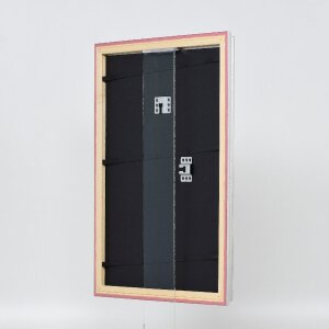 effect Bilderrahmen Profil 44 silber 18x24 cm Museumsglas