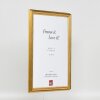 Effect Holzrahmen Profil 44 gold 18x24 cm Museumsglas