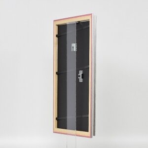 Effect Holzrahmen Profil 44 silber 45x60 cm Museumsglas