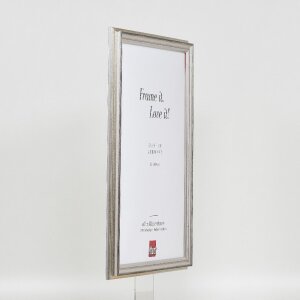 Effect Holzrahmen Profil 44 silber 59,4x84,1 cm Museumsglas