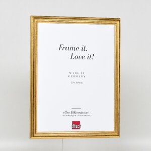 Effect Holzrahmen Profil 44 gold 14,8x21 cm Museumsglas