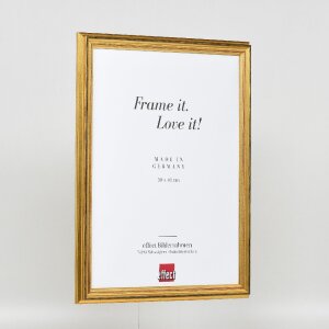 Effect Holzrahmen Profil 44 gold 14,8x21 cm Museumsglas