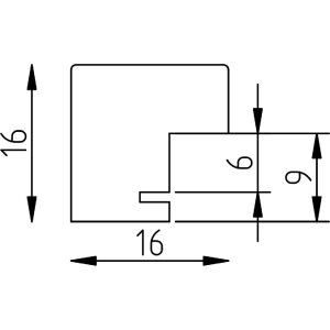 Effect Holzrahmen Profil 51 antikgold 18x32 cm Museumsglas