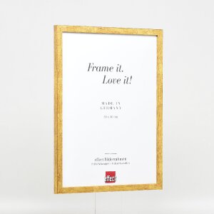 Effect Holzrahmen Profil 51 antikgold 20x25 cm Museumsglas