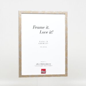 Effect Holzrahmen Profil 51 antiksilber 23x70 cm Museumsglas