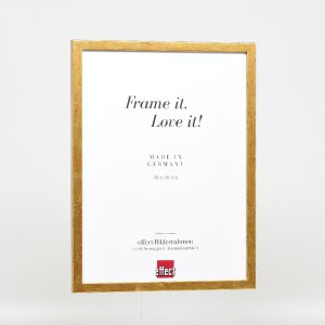 Effect Holzrahmen Profil 51 antikgold 40x60 cm Museumsglas