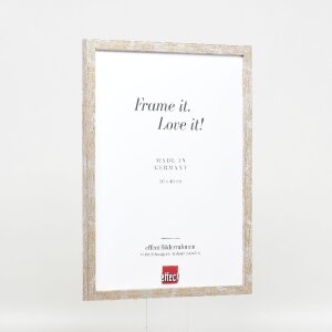 effect Holzrahmen Profil 51 antiksilber 30,5x91,5 cm Museumsglas