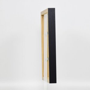 Effect Holz-Bilderrahmen Profil 55 schwarz 30x45 cm Museumsglas