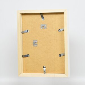 Effect Holz Bilderrahmen Profil 55 weiß 50x75 cm Museumsglas