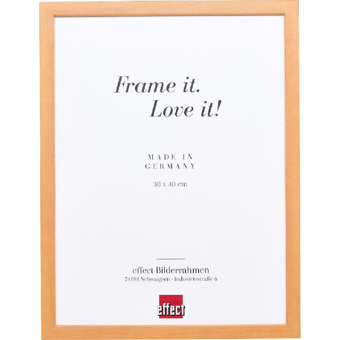 Effect Holzrahmen Profil 58 hellbraun 27x48 cm Museumsglas 0589-2748-42