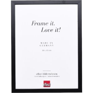 Effect Holzrahmen Profil 58 schwarz 28x35 cm mit Museumsglas