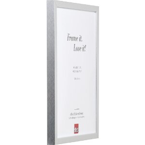 Effect 0589-4040-01 Holzrahmen Profil 58 silber 40x40 cm mit Museumsglas