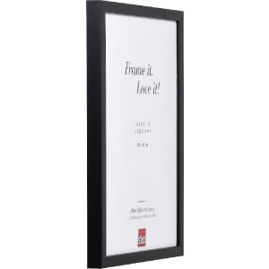 Effect Holzrahmen Profil 58 Schwarz 40x40 cm mit Museumsglas