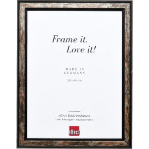Effect Holz Bilderrahmen Profil 64 schwarz 40x40 cm...