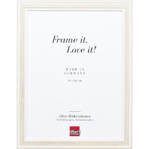 Effect Holz-Bilderrahmen Profil 64 weiß 45x60 cm...