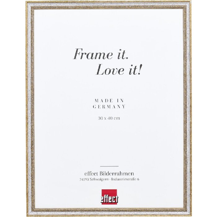 Фоторамка Effect из дерева профиль 66 белая 13x18 см с музейным стеклом