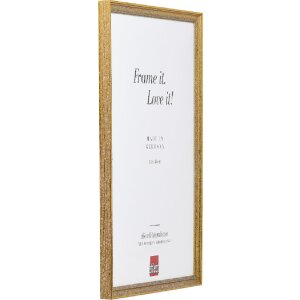 Effect Bilderrahmen Holz Profil 66 antikgold 20x30 cm Museumsglas
