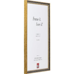 Effect Bilderrahmen Holz Profil 66 schwarz 30x45 cm Museumsglas