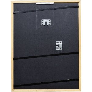 Effect Bilderrahmen Holz Profil 66 Antiksilber 40x40 cm mit Museumsglas