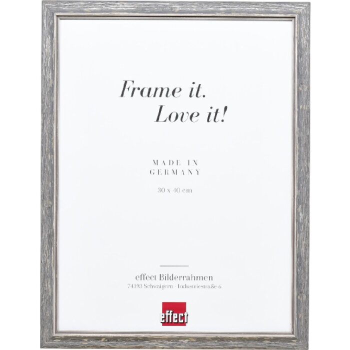 Effect Holzrahmen Profil 67 schwarz 30,5x91,5 cm mit Museumsglas