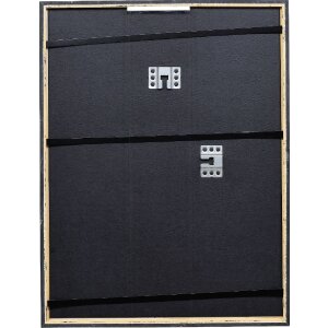 Effect Holz-Bilderrahmen Profil 69 Schwarz 10x10 cm mit Museumsglas