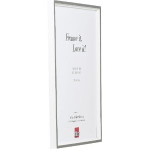 effect Holz-Bilderrahmen Profil 69 grau 10x15 cm Museumsglas