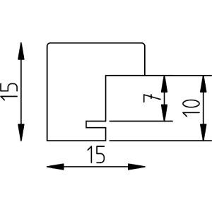 Effect Holzrahmen Profil 70 Eiche 30x45 cm mit Museumsglas