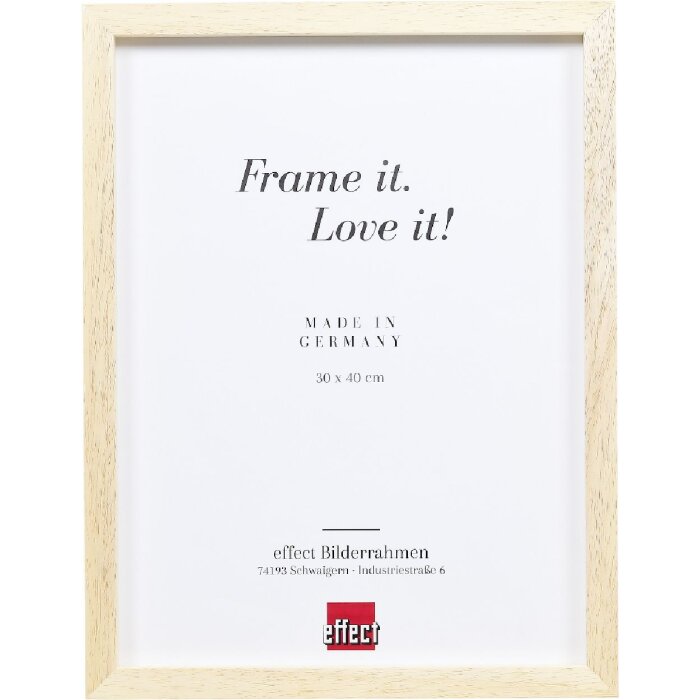 Effect Holzrahmen Profil 74 natur 45x60 cm mit Museumsglas
