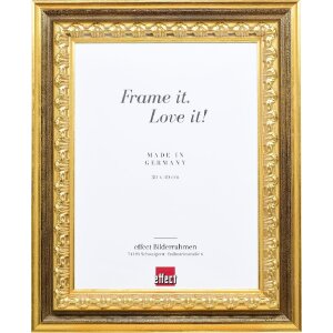 Effect Holz-Bilderrahmen Profil 80 Gold 18x27 cm Museumsglas