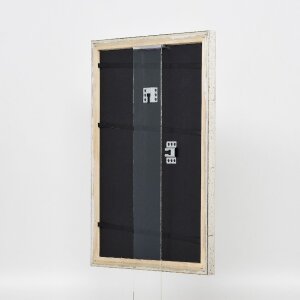 Effect Holzbilderrahmen Profil 85 Silber 25x80 cm Museumsglas