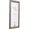 Effect Holz Bilderrahmen Profil 86 Barock 20x28 cm Schwarz-Silber Museumsglas