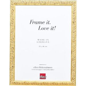 Effect 86 Holz-Bilderrahmen 28x35 cm gold Museumsglas...