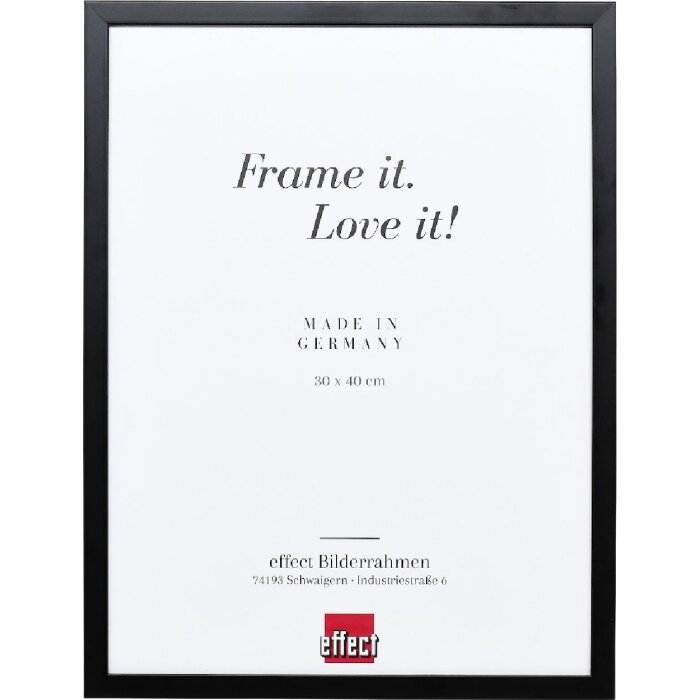 Effect Holzrahmen Profil Top S schwarz 9x13 cm Museumsglas